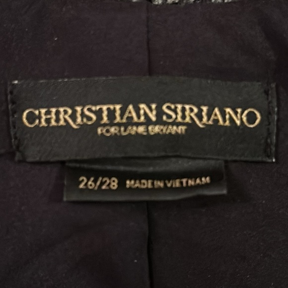 EUC Tweed Single Button Shawl Collar Swing Coat w/Metallic Thread - Picture 4 of 5